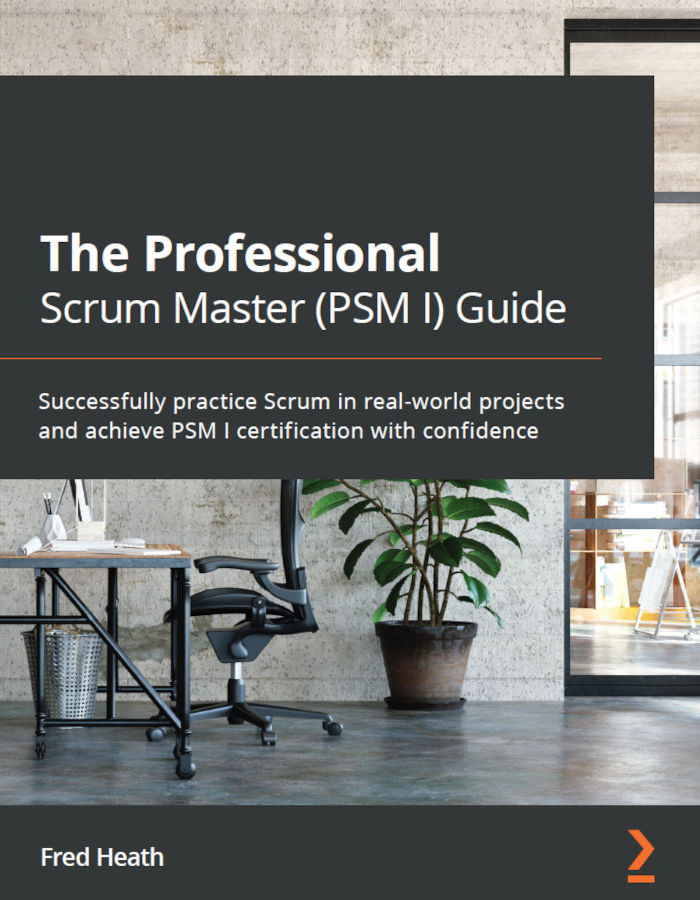 Book cover of The Professional Scrum Master (PSM I) Guide by Fred Heath